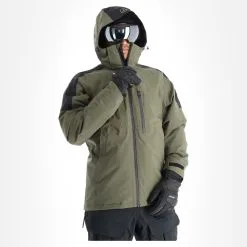 Tenson, Core Ski Jacket Veste De Ski Hommes Olive Vert -ColourWear Soldes tenson corepc plus jkt aa jas gevoerd heren olive groen AA11ten101d BI 04
