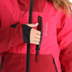 Tenson, Orbit Ski Jacket Veste De Ski Femmes Cerise Rouge -ColourWear Soldes tenson orbit ski jacket aa jas gevoerd dames cerise rood 22tenso104v1 BI 10