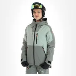Tenson, Orbit Ski Jacket Veste De Ski Femmes Grey Vert -ColourWear Soldes tenson orbit ski jacket aa jas gevoerd dames grey groen 22tenso104v2 BI 04