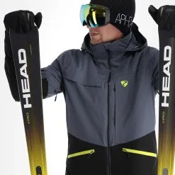 Ziener, Tarpu Veste De Ski Hommes Ombre Gris -ColourWear Soldes ziener tarpu aa jas gevoerd heren ombre grijs 22ziene106v2 BI 05