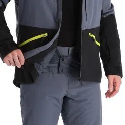 Ziener, Tarpu Veste De Ski Hommes Ombre Gris -ColourWear Soldes ziener tarpu aa jas gevoerd heren ombre grijs 22ziene106v2 BI 09