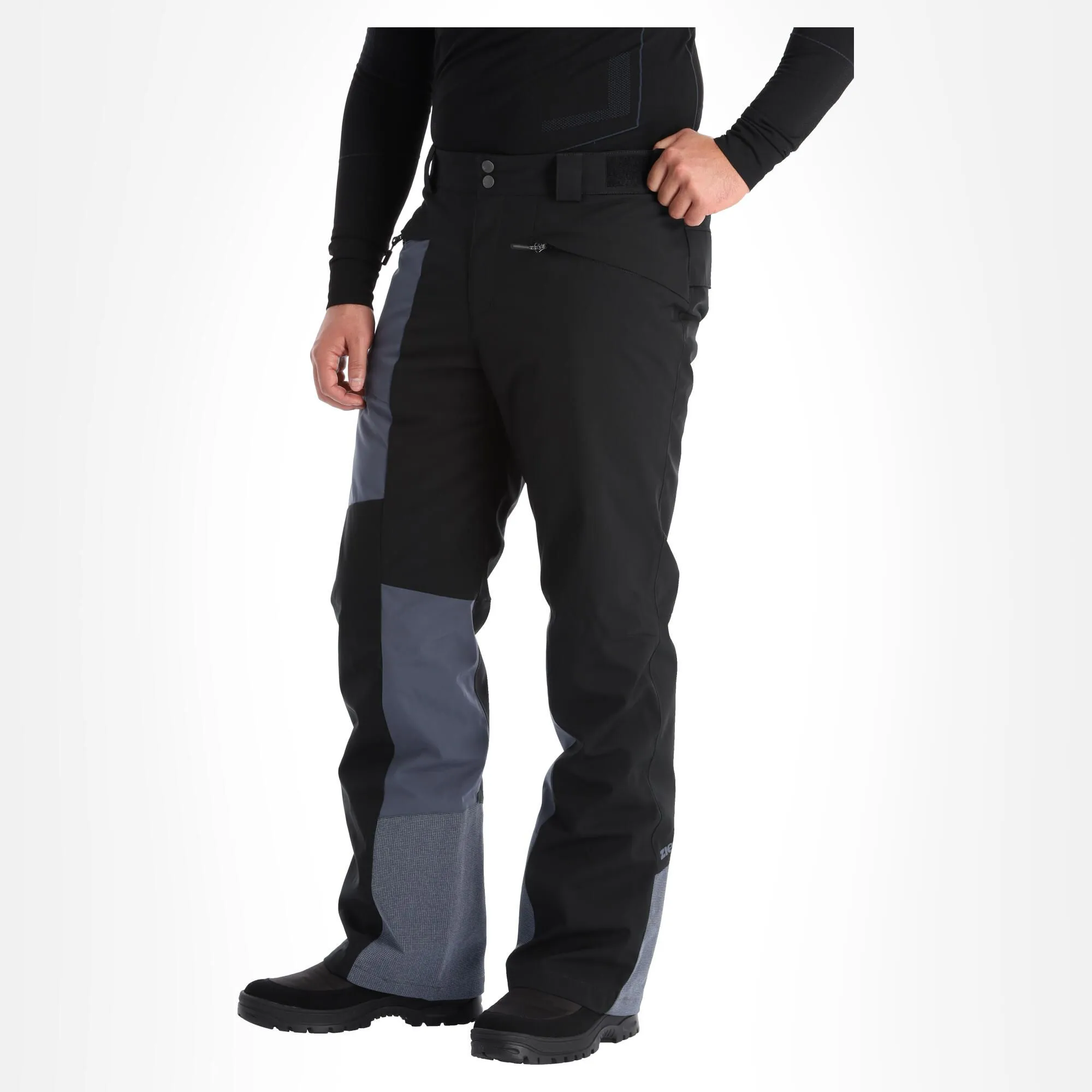 Ziener, Titov Pantalon De Ski Hommes Ombre Gris, Noir 5 Ziener, Titov Pantalon De Ski Hommes Ombre Gris, Noir – Image 3