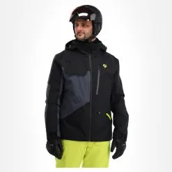 Ziener, Tungua Veste De Ski Hommes Ombre Gris, Noir -ColourWear Soldes ziener tungua aa jas gevoerd heren ombre grijs zwart 22ziene107v2 BI 02